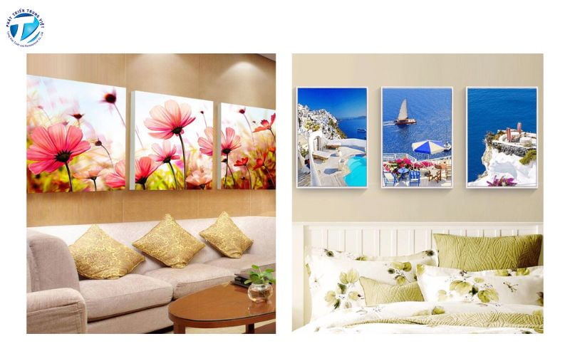 In tranh mica trang trí